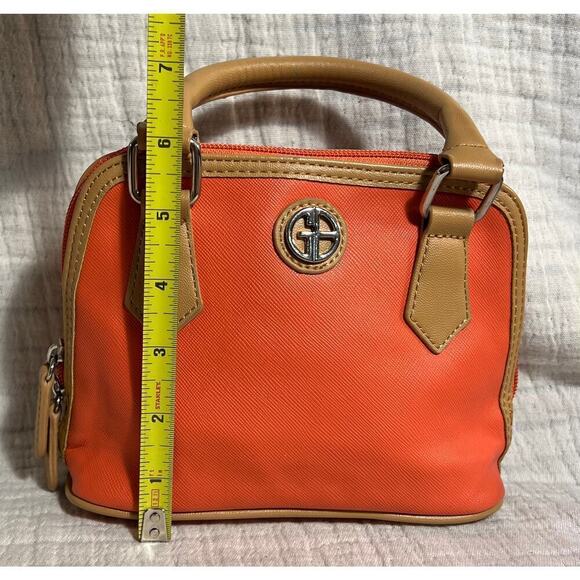 Giani Bernini Coral & Tan Mini Purse - Picture 7 of 10